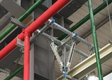 通辽该抗震支架的整体式支吊架结构协调性好
